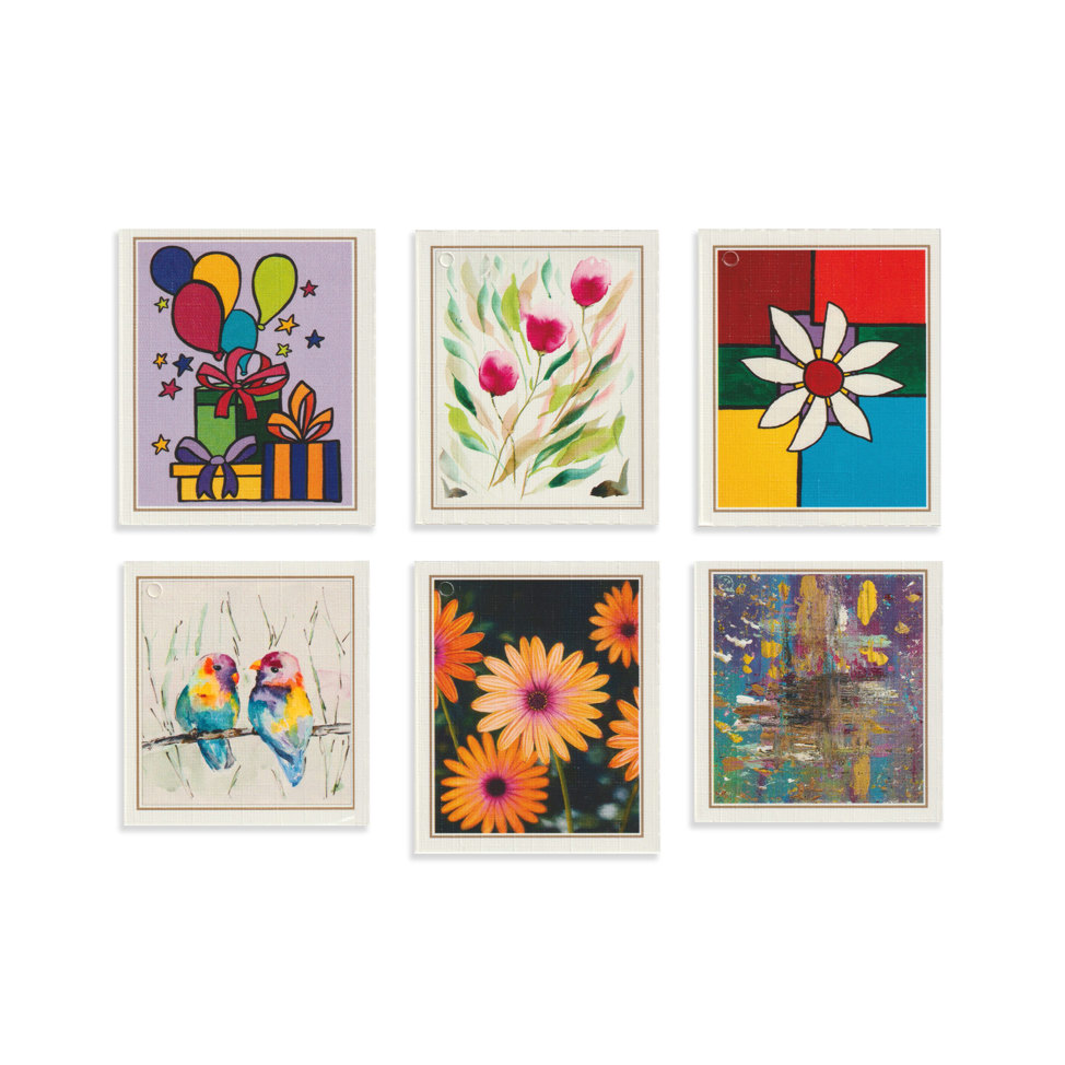 2026 Square Canvas Spring Gift Wrap Tags