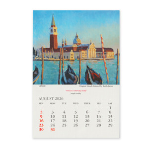 2026 Desk Calendar August